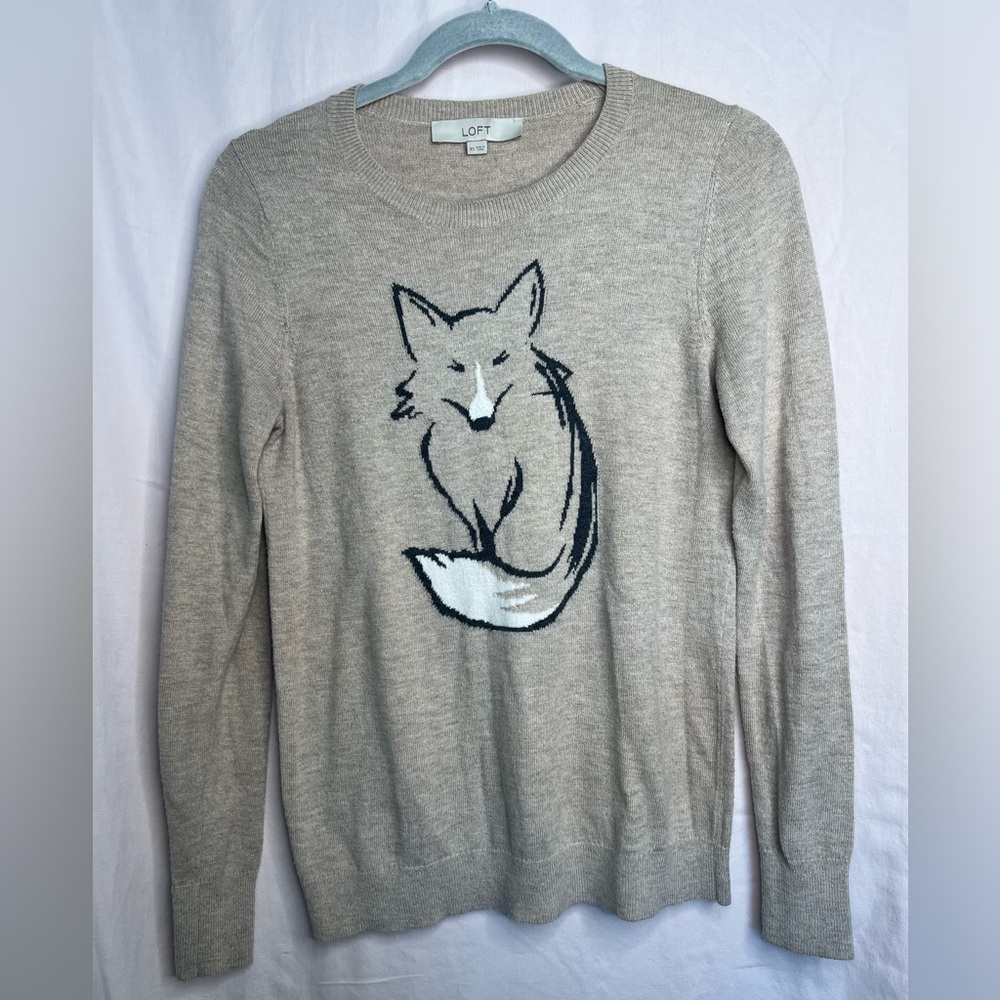 Tan Fox Loft Sweater